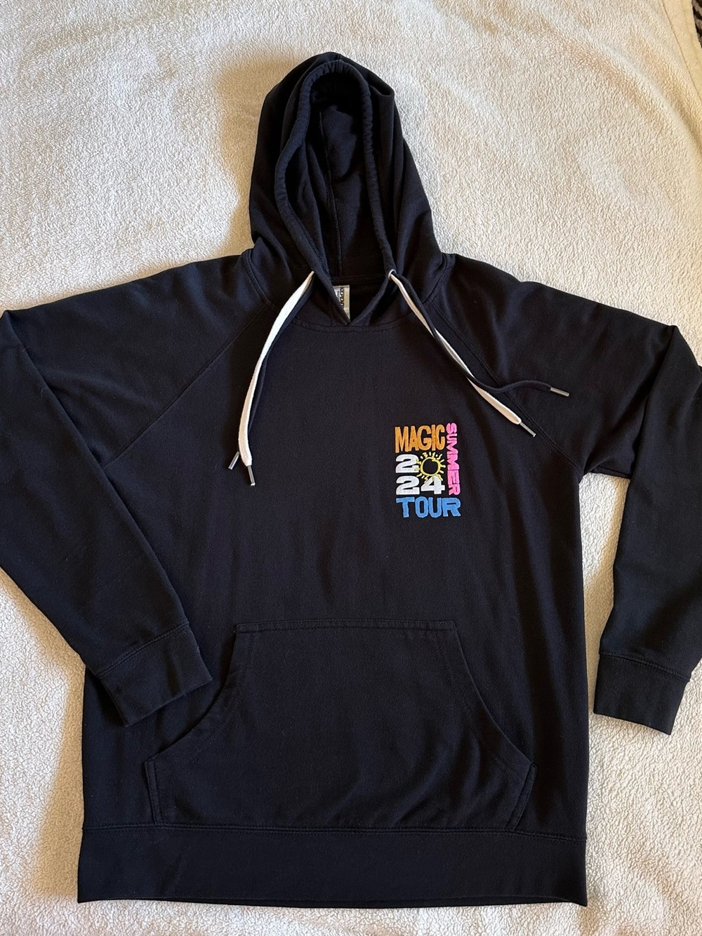 NKOTB New Kids On The Block Magic Summer 2024 Tour Black Hoodie Sweatshirt
